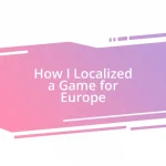 How I Localized a Game for Europe