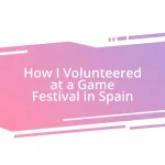 How I Volunteered at a Game Festival in Spain